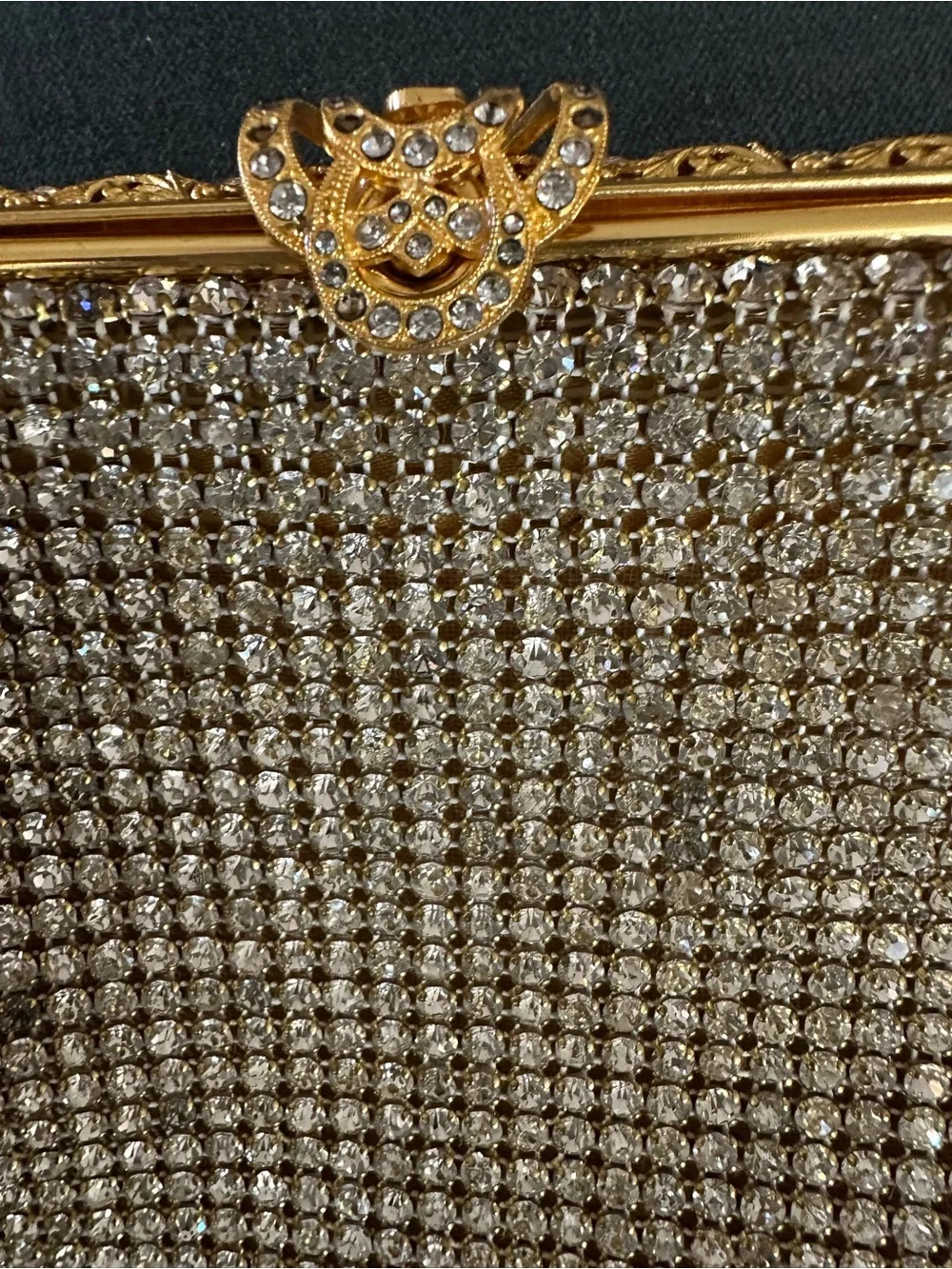 Vintage Johann Becker Gold Crystal Evening Bag
